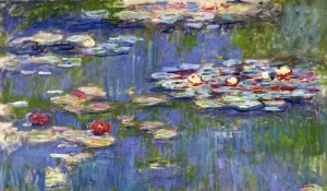 Красные водяные лилии 1914