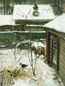 Дворик. Зима. 1870. ГТГ